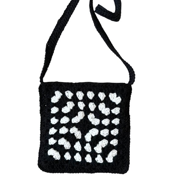 Granny Square Crochet Crossbody/Shoulder Bag Lined with Zipper Brand New - Picture 1 of 5